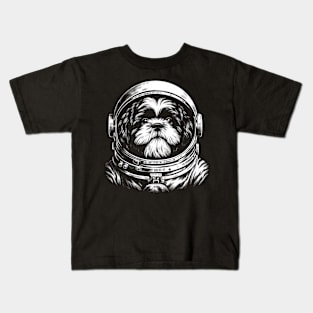 Fluff and Fancy Shih Tzu Space Dog, Stylish Tee Extravaganza Kids T-Shirt